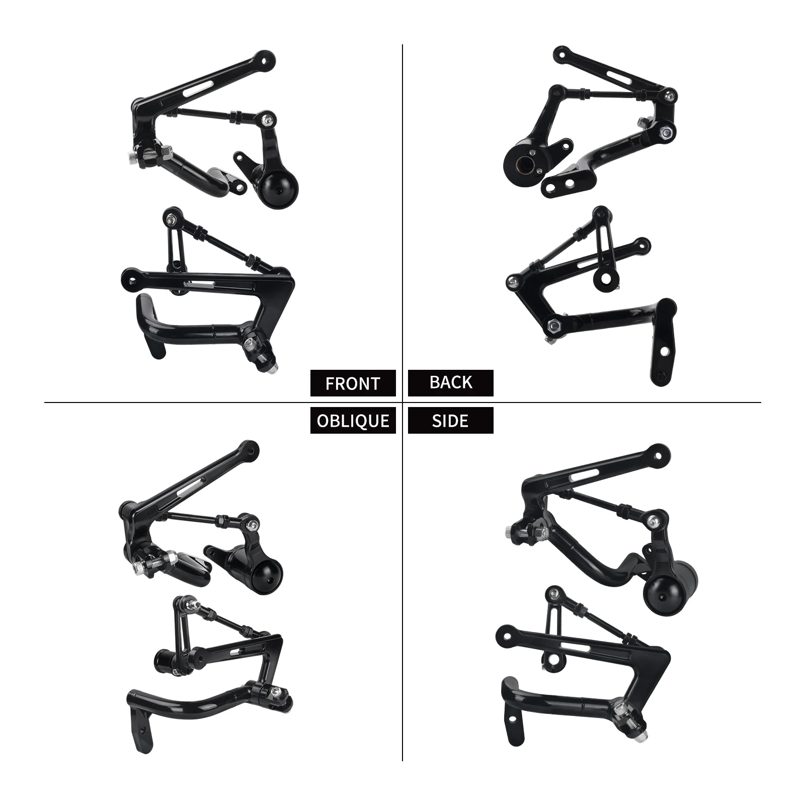 Motorcycle Mid Control Kit Shift Brake Bracket Linkage Lever Set for Touring Road King Electra Street Glide FLH 2009-2025