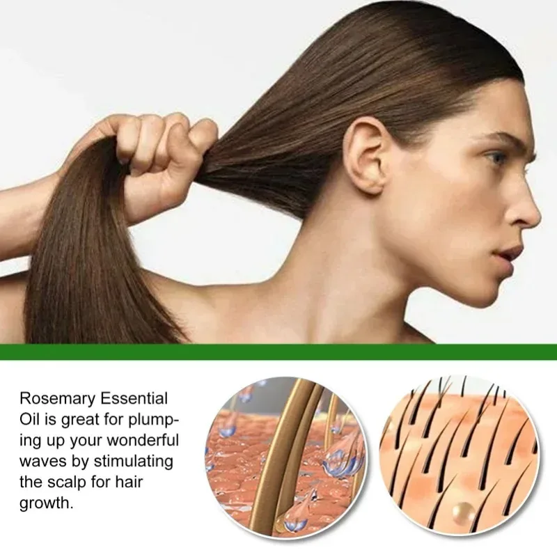 Hair Growth Serum Fast Growing Hair Care Set Essential Oil Dense Regrowth Rosemary Hair Promoting Regeneration for Women Men view 5