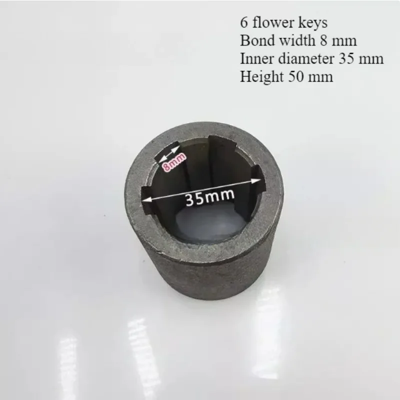 1PCS Hydraulic Motor Spline Bushing 6 Spline Connection Sleeve for Hydraulic Motors