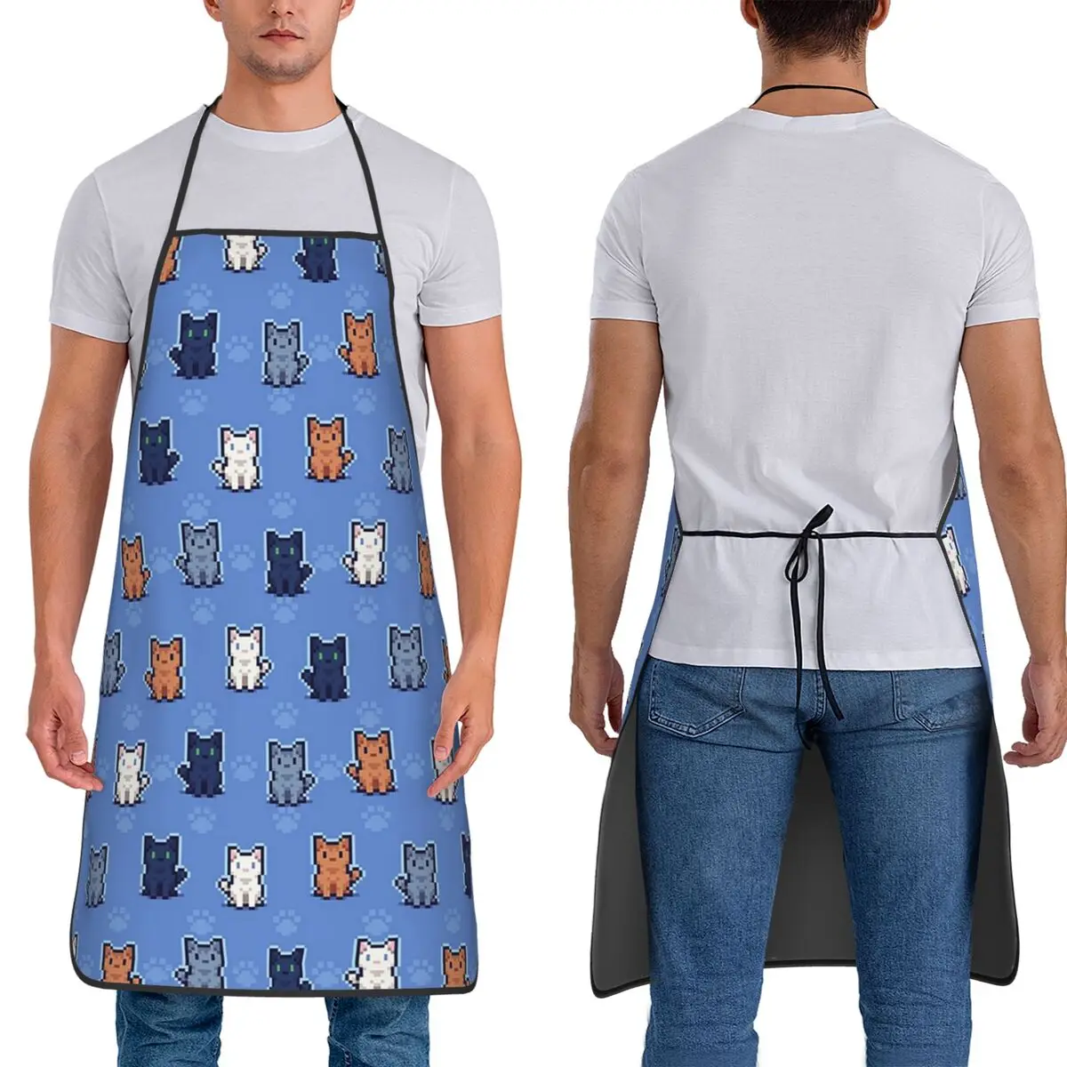 

Фартук для кошек, фартук для шеф-повара, приготовления пищи, выпечки, нагрудник без рукавов, кухонный фартук для уборки для женщин и мужчин, садоводство