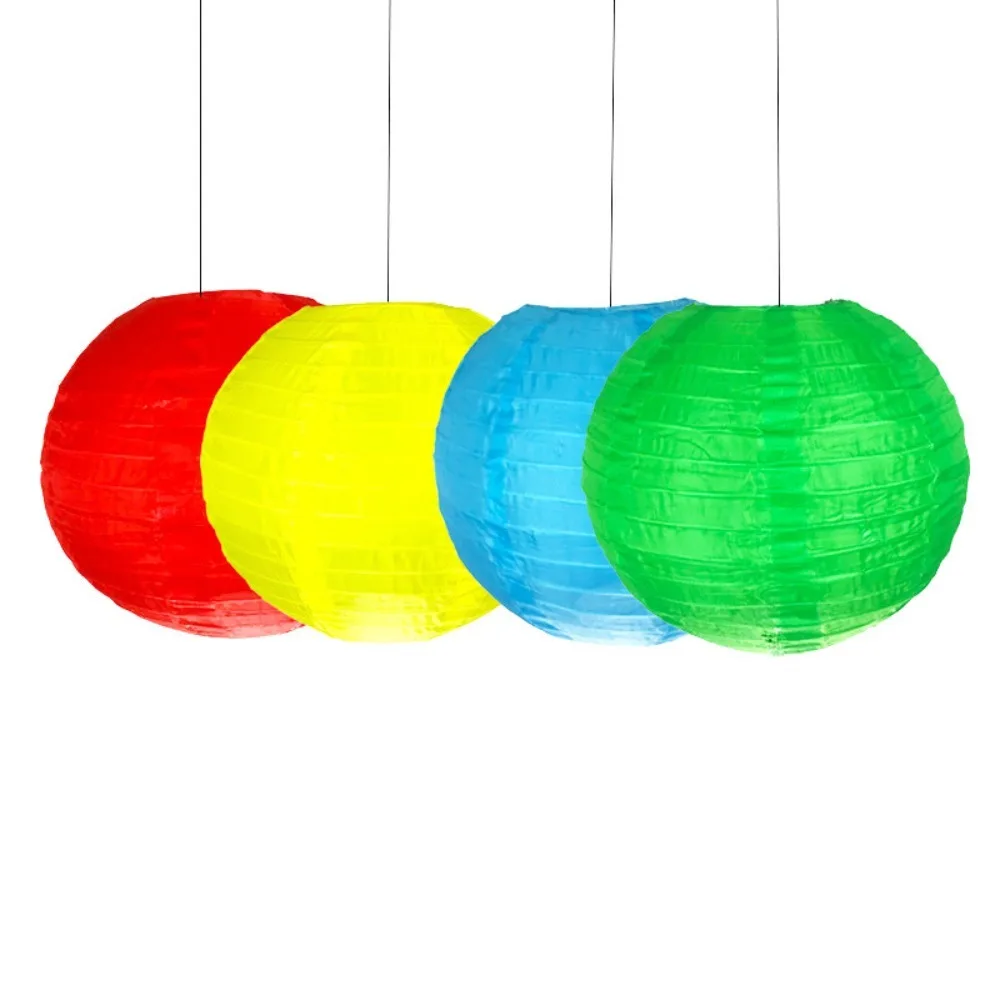 Waterproof Round Lantern Lampshade Hanging Decoration Hanging Lantern Ball 8/10/12inch DIY Lamp Multicolor Chinese Lanterns