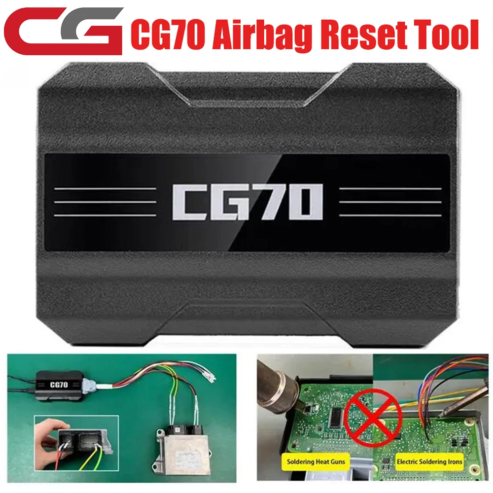 CGDI CG70 Airbag Reset Tool One Key Clear Fault Codes No Welding No Disassembly Support CAN K/L SWCAN J1850 Protocol