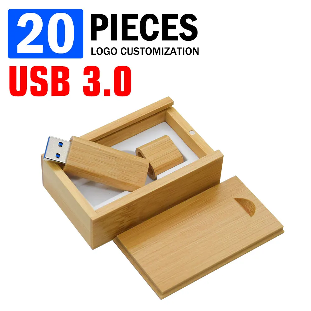 

20 шт./лот высокоскоростной USB-накопитель 3,0 деревянный бамбуковый флэш-накопитель 4 ГБ 16 ГБ 32 ГБ 64 ГБ 128 ГБ флэш-накопитель свадебный подарок бесплатный логотип