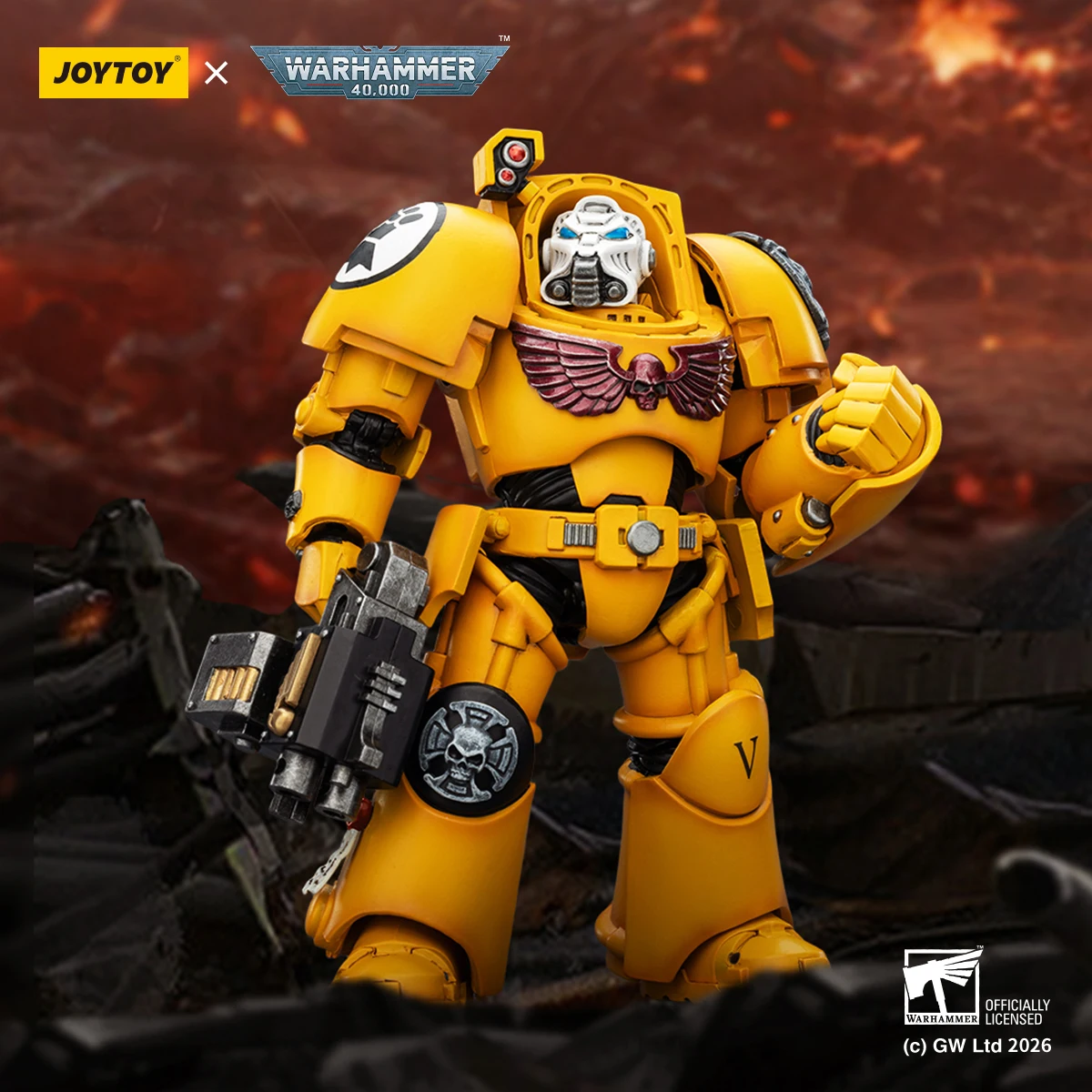 

【Pre-sale】JOYTOY Warhammer 40K Imperial Fists Terminator 3PCS 1/18 Action Figure Toy Collection