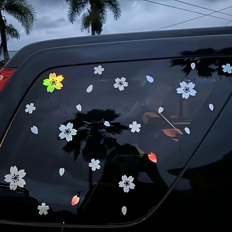 AliExpress NONE 27Pcs Sakura Car Sticker - Waterproof Vinyl Decal for Windshield Bumper, Auto Exterior Decor Parts Motorcycle Electric Bicycle