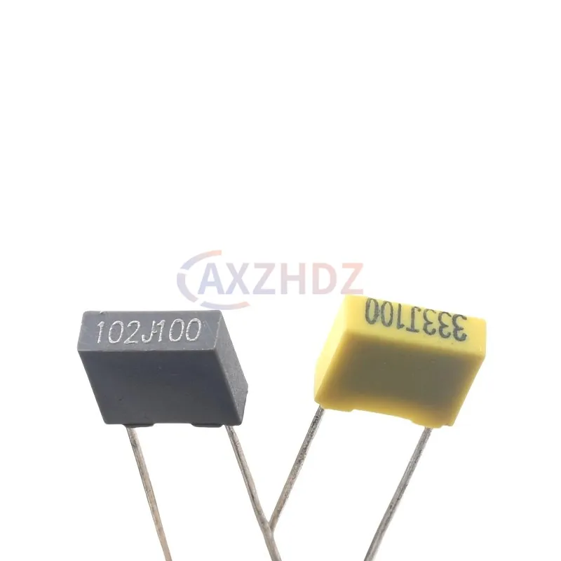 20PCS 100V 폴리프로필렌 안전 플라스틱 필름 1nF - 470nF 10nF 22nF 47nF 100nF 220nF 330nF 0.1uF 1uF 104J 보정 커패시터
