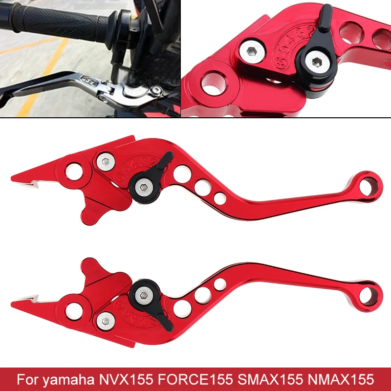 Motorcycle Brake Clutch Master Cylinder CNC Clutch Brake Pump Reservoir Hydraulic Pump Lever Fit for Yamaha NVX155 FORCE155