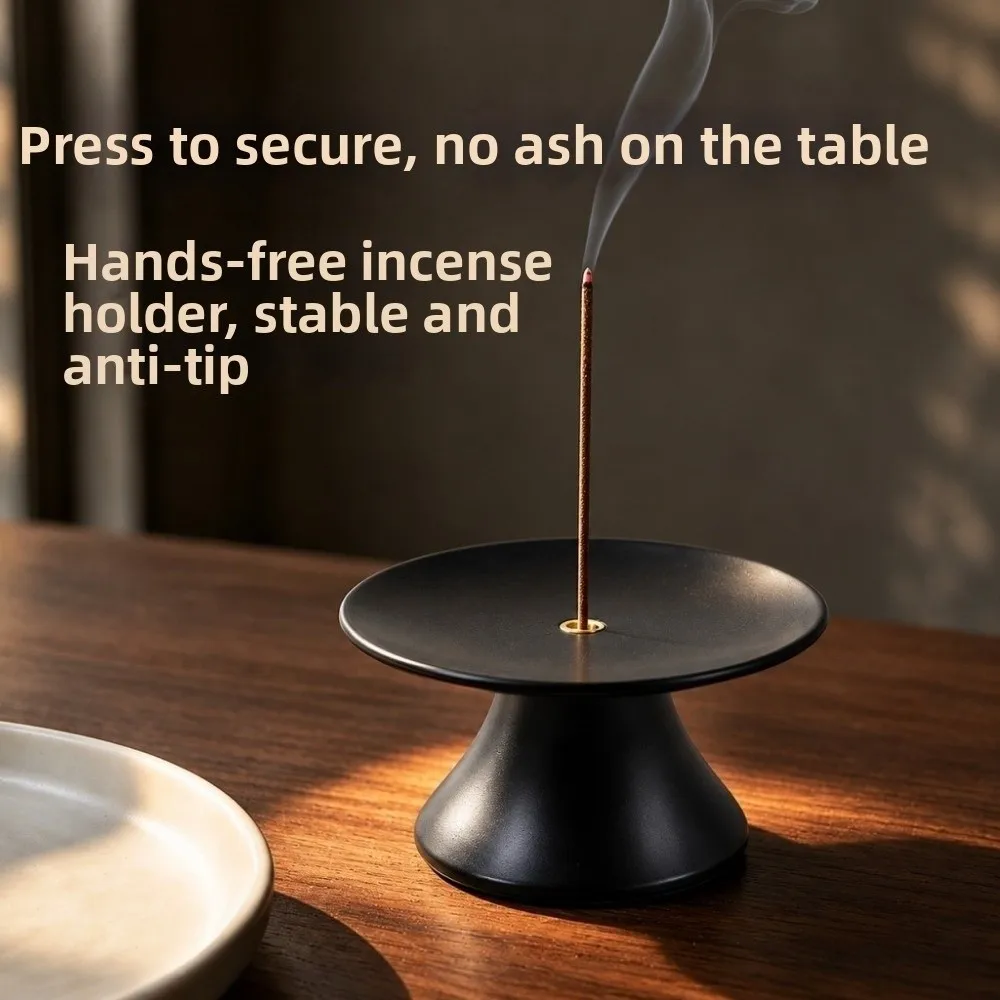 One-Touch Automatic Zen Incense Burner Holder Can Pop Up Pressing Incense Stick Holder Plastic Chinese Style