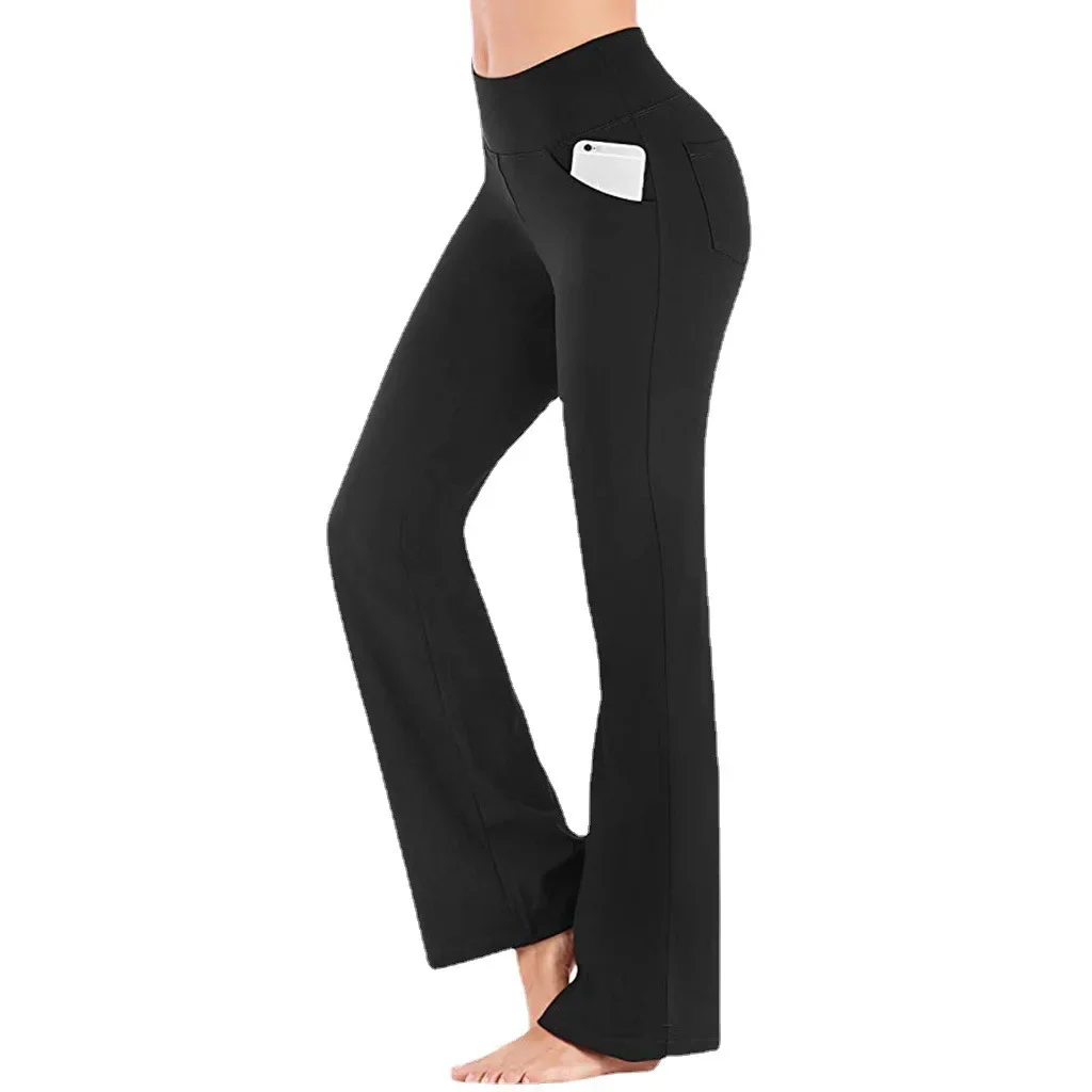 2025New pantalons de Yoga taille haute contrôle du ventre bout à bout sans couture entraînement Legging femmes gymnastique Fitness élastique séchage rapide couleur unie