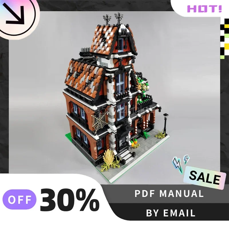 [4090PCS] 맞춤형 MOC 유령의 집 크리 에이 티브 빌딩 블록 세트 STEM 교육 장난감 건설 모델 키트 생일 선물