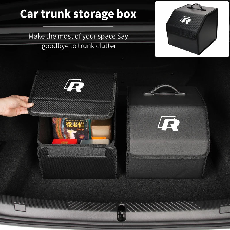 Car Trunk Storage Box Organizer Stowing Tidying Container Bag For Volkswagen VW Passat Golf Tiguan Polo Scirocco Jetta CC T-ROC