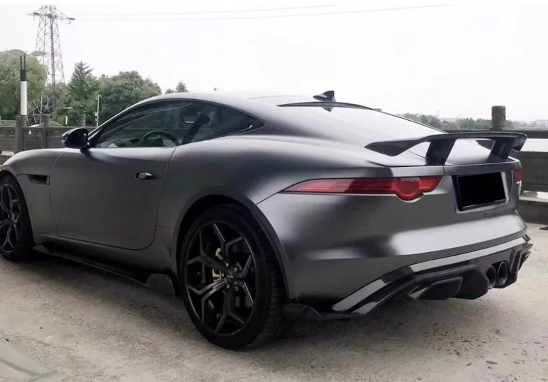 For Jaguar F-Type 2013-2019 High Quality Carbon Fiber Car Front Lip Rear Diffuser Spoiler Side Skirt Body Kit Protector