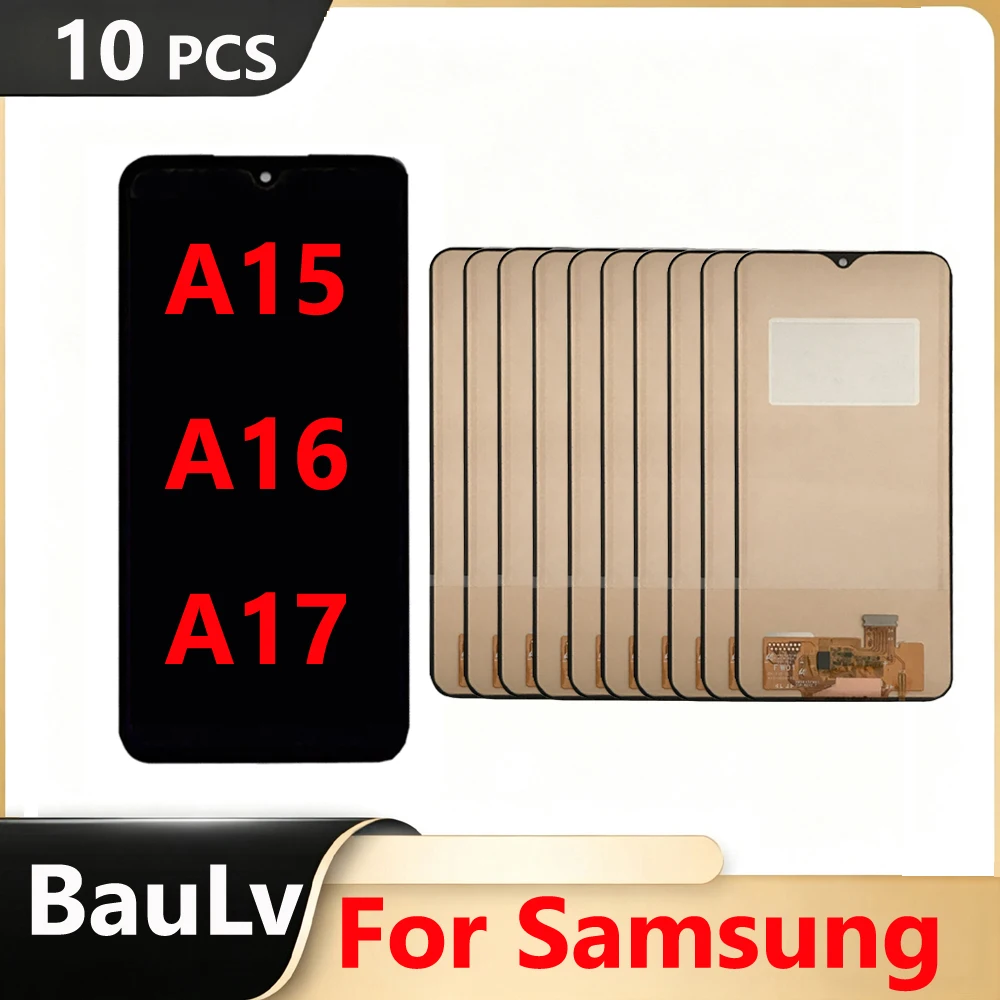 Wholesale 10 Pieces/Lot For Samsung A15 A16 A17 4G 5G Lcd Display A155F A156B A156E Touch  A165F A166B Screen A175F A176B