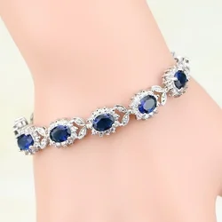 Exquisite Shining Multicolor Crystal Zircon Girls Bracelet Women Fashion Elegant Party Banquet Jewelry Gift