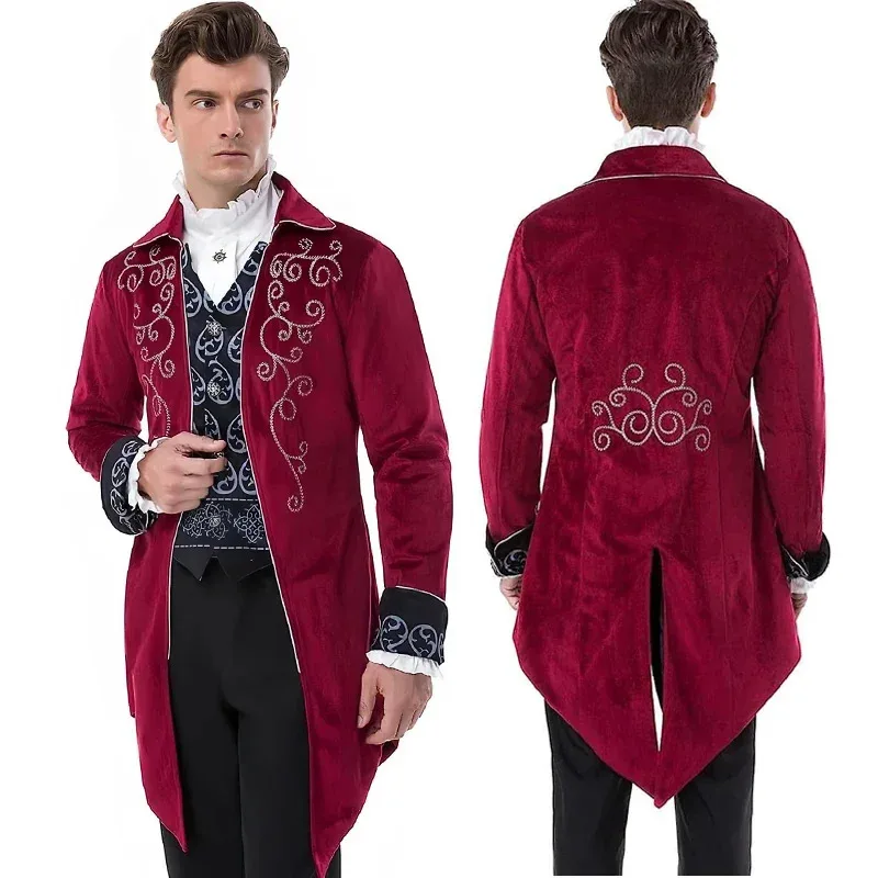 남성용 CyTailcoat Steampunk 빈티지, 고딕 빅토리아 재킷, 레딩코트, 유니폼, 할로윈 의상