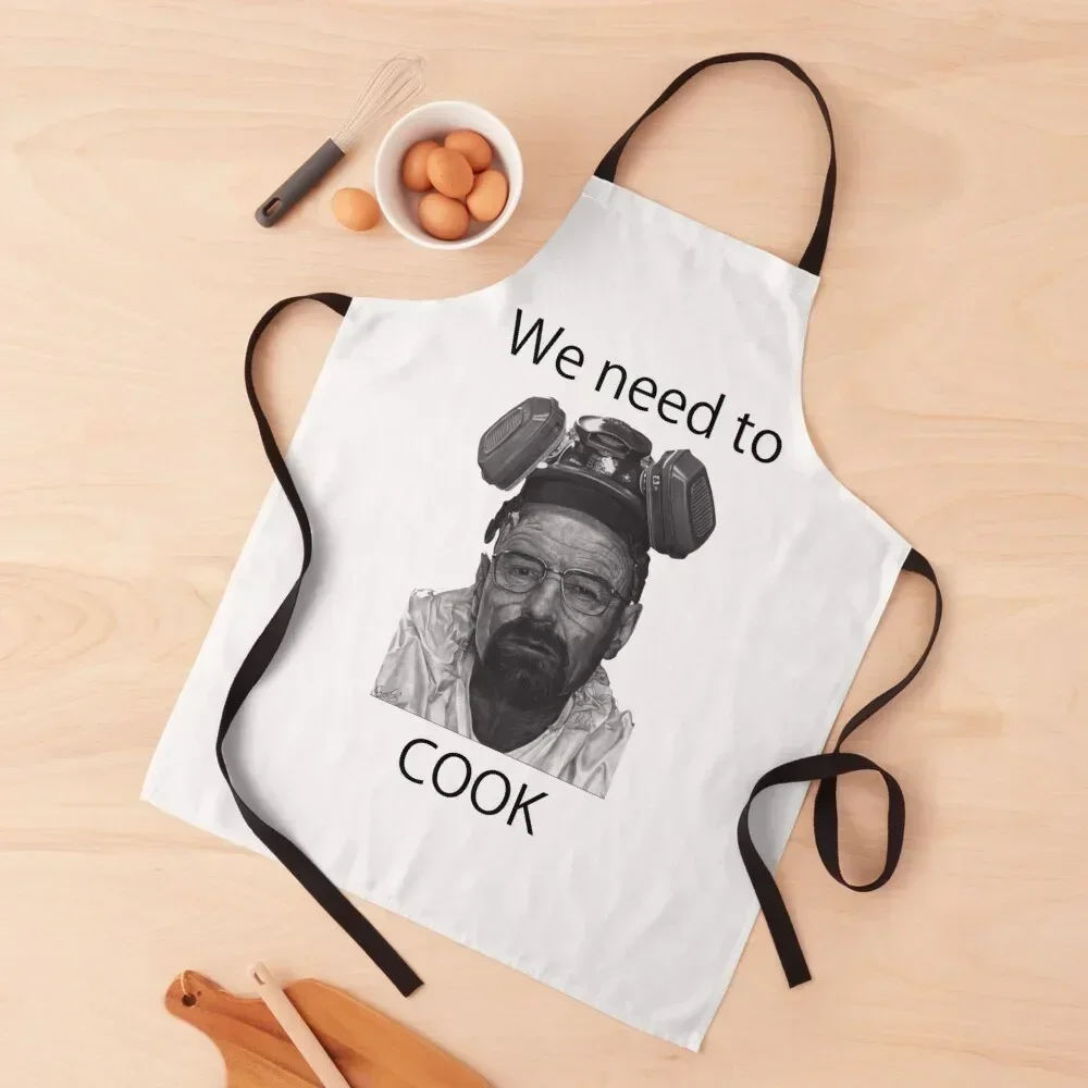 

Breaking Bad we need to cook design Apron Women's Home Clothes Hairdresser Household Items Useful Children'S Apron