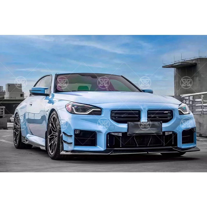 

Накладки-сплиттеры (канарды) из карбона на передний бампер для BMW M2 G87 2022+ (стилинг, обвес, спойлер)