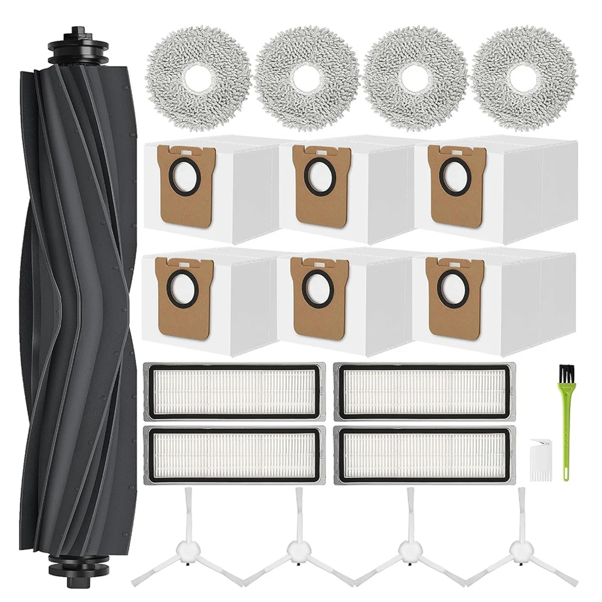 FNJK-ملحقات لـ Dreame L10s Ultra/L10 Ultra مجموعة ملحقات جهاز آلي لتنظيف الأتربة قطع غيار مع أكياس الغبار ممسحة المسح