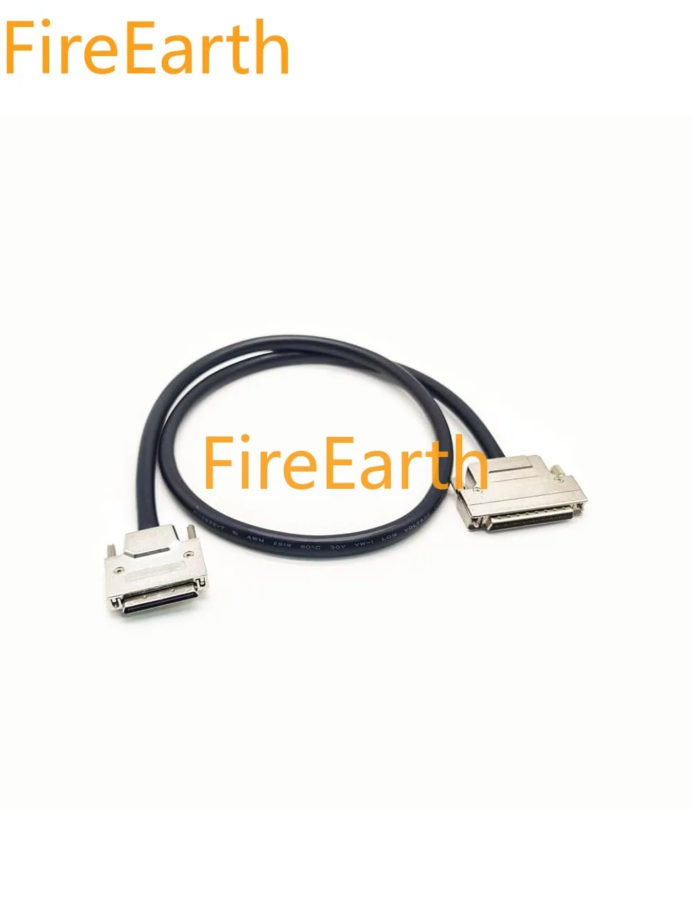 VHDCI 68Pin Straight Male to SCSI DB68 Pin Male Connector Screw Locks with Cable 1Meter