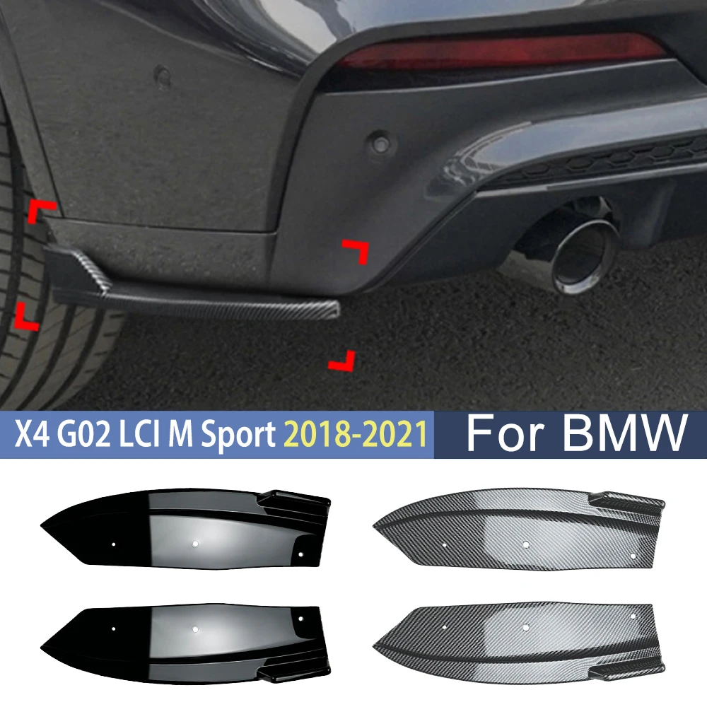 

Задний бампер автомобиля, спойлер, сплиттер, диффузор, комплект кузова для BMW X4 G02 LCI M Sport 2018-2021, модификация, внешняя отделка