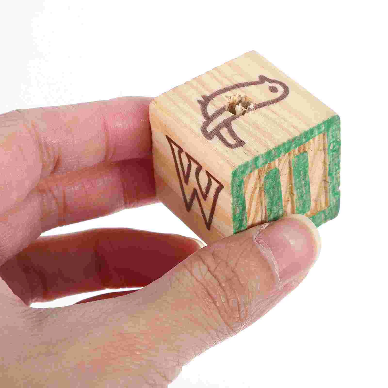 Blocs de lettres et chiffres en bois, 8 pièces, jouet Alphabet pour perroquets d'animaux, lisses, sûrs, Non éducatifs, Cubes de Puzzle en bois lumineux