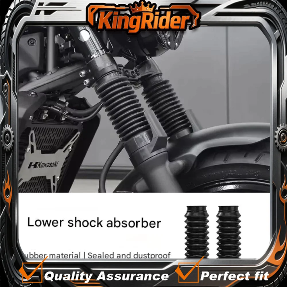 

For Eliminator 500 Front Suspension Fork Sleeve Blackened Thickened Shock Absorber Dustproof Protective Modified Access