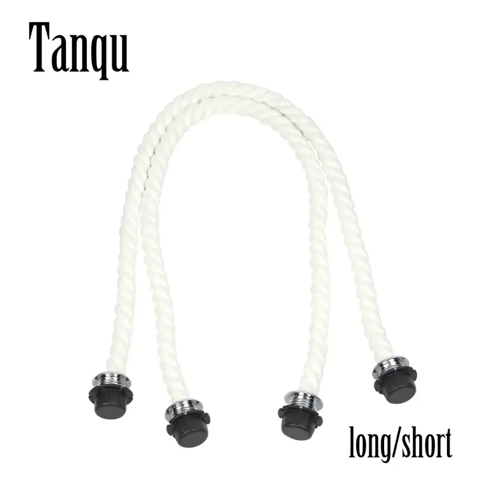 

New Tanqu 1 Pair Long Short Very SOFT White Hemp Rope Handle for O bag Obag Women Handbag Classic Mini Chic City Urban EVA Bag