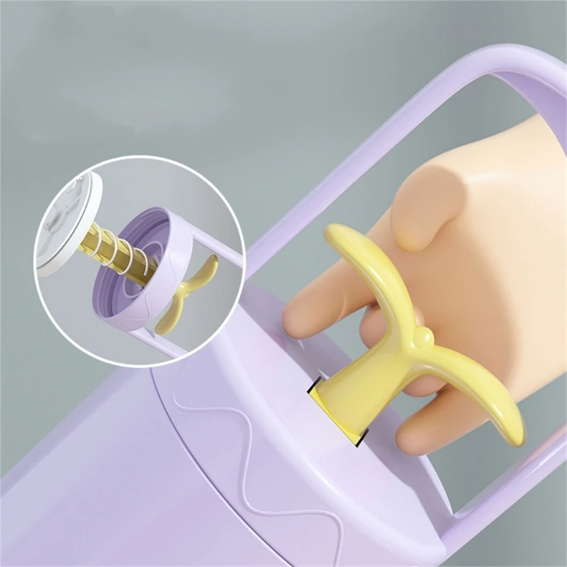 Handheld Infant Nose Aspirator Convenient Cartoon Baby Booger Remover Manual Tool for Babies Nose Congestion Relief