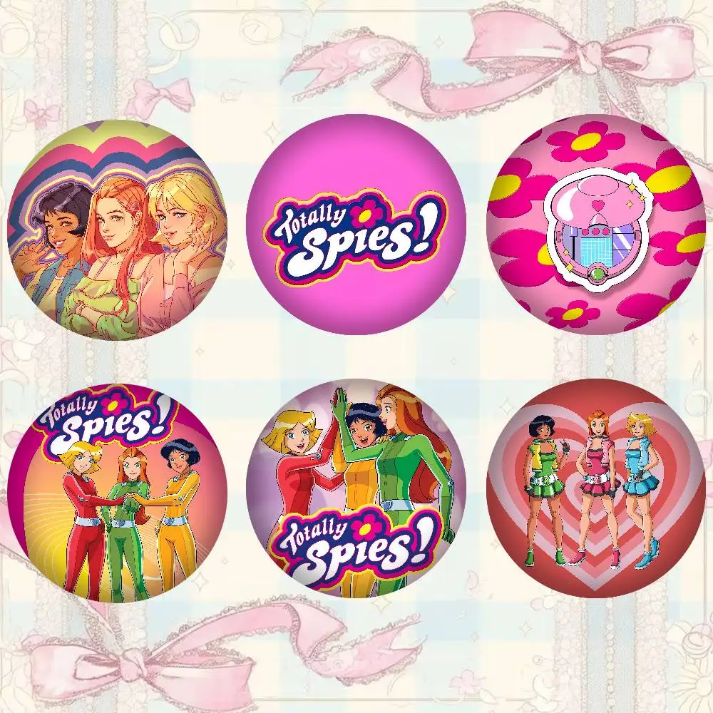 Cute T-Totally Spiess Badges Round Exquisite Badge Brooches Creative Pins For Clothes Hat Backpack Gift Accessories