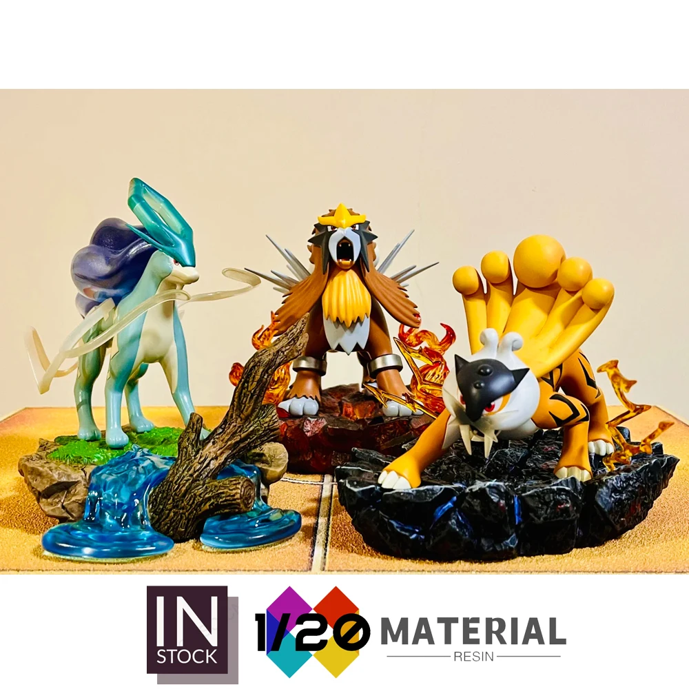 

[In Stock]1/20 Resin Scale World [HH] - Raikou & Entei & Suicune [Split RE-MENT]