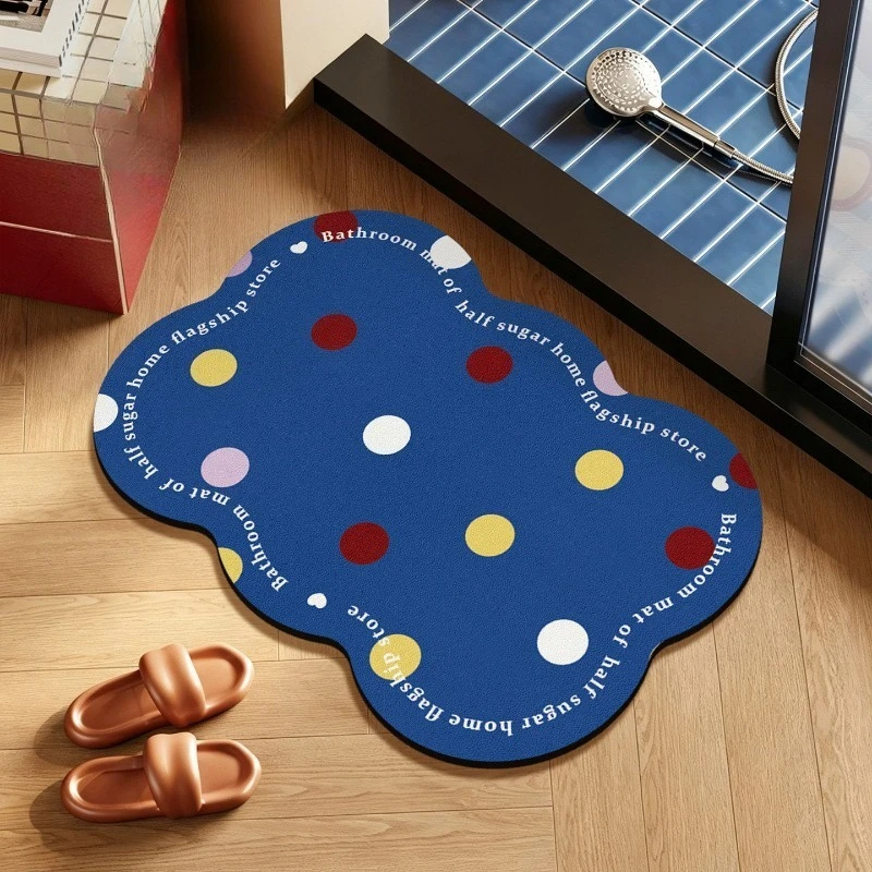 Bathroom absorbent diatom mud toilet  doormat toilet toilet floor mat toilet carpet