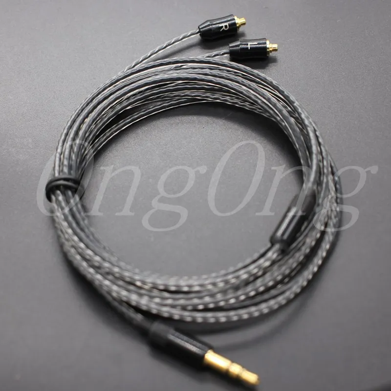 Long Cable 5N OFC Earphone Cables with mmcx plug for se215 se535 se846 headset 2m-long for diy headphone cable