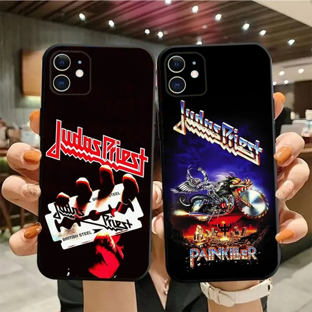 Rock Band J-Judas P-Priest Phone Case For iPhone15,14,13,12,11,Pro,Max,Plus,Mini,X,XS,XR,8,7,6,S,Plus,SE Soft Black Case