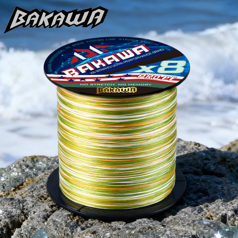 BAKAWA 8 strand braided 300M fishing line X8 PE fishing accessories For fishing equipment carp fishing Fishing goods fishing new