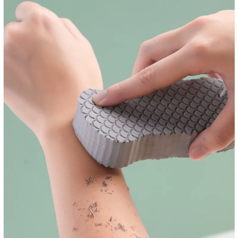 Fish‑scale Bath Sponge Stereo Body Washer Gentle Skin‑friendly Exfoliating Bath Scrubber Painless Shower Cleansing
