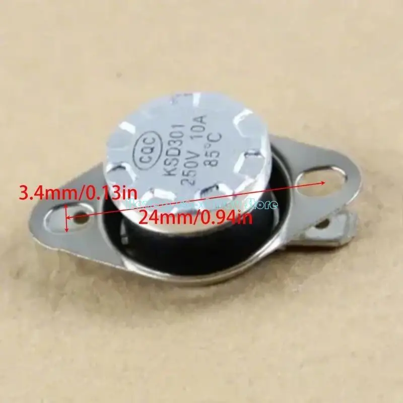 462D 1 PC KSD301 85℃ NC Thermostat Temperature Switch Bimetal Disc