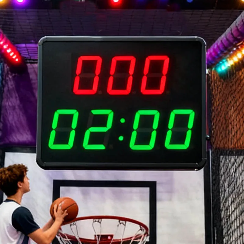 High Precision Automatic Scoring Digital LED Basketball Arcade Timer Sensor Kit ABS Material Red/Green CP13C Model