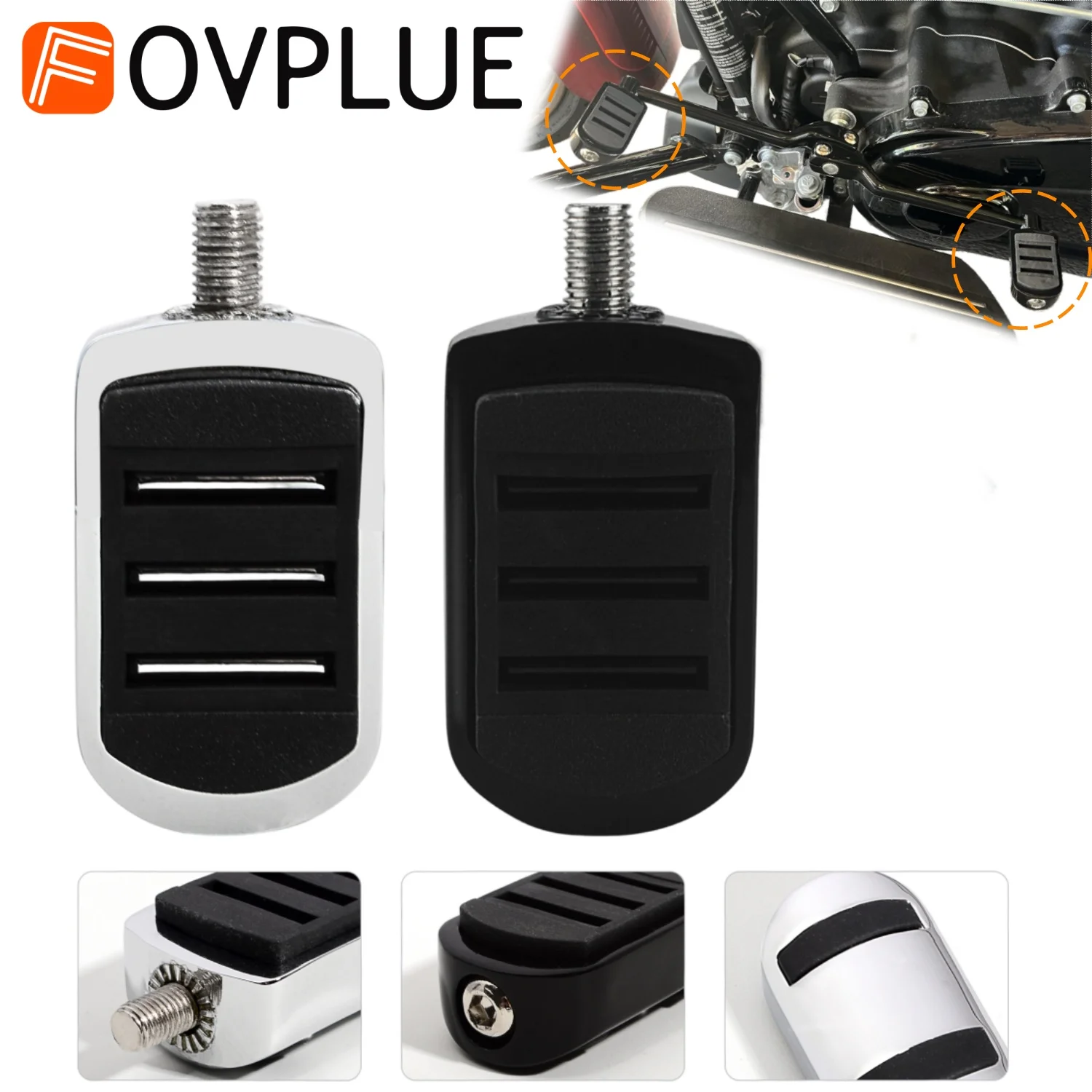 Motorrad Toe Shifter Fußstütze Ferse Pedale Für Harley Touring CVO Dyna Softail Road King Electra Street Glide Fat Boy Sportster