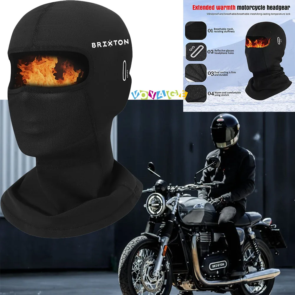 Neck Full Face Mask For BRIXTON Cromwell 125 250 1200 Crossfire 500 Storr 500 Sunray Windproof Dustproof Face Shield Accessories