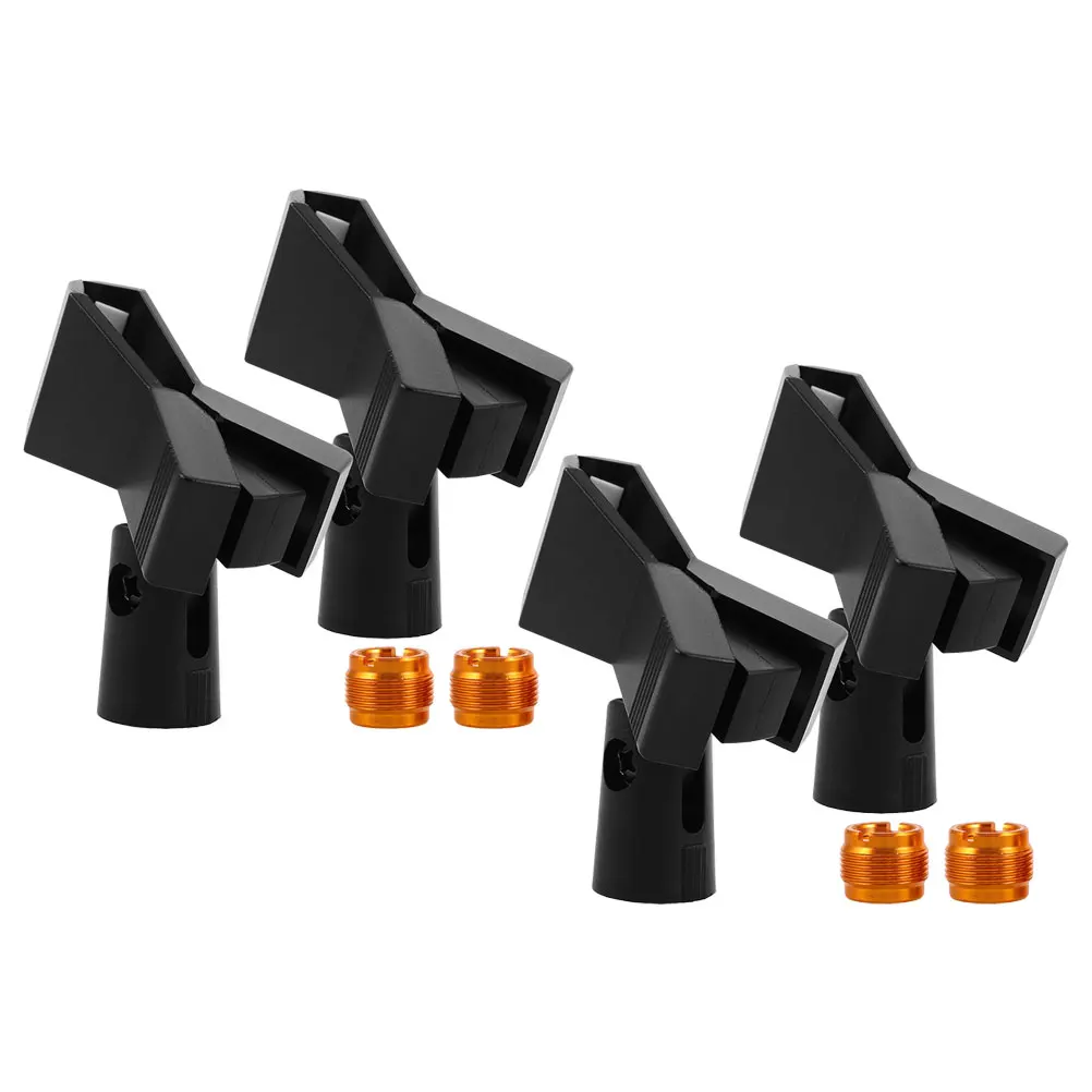 

4 Sets Microphone Clip Wireless Accessories Table Clips Metal Mount Holder for Stand