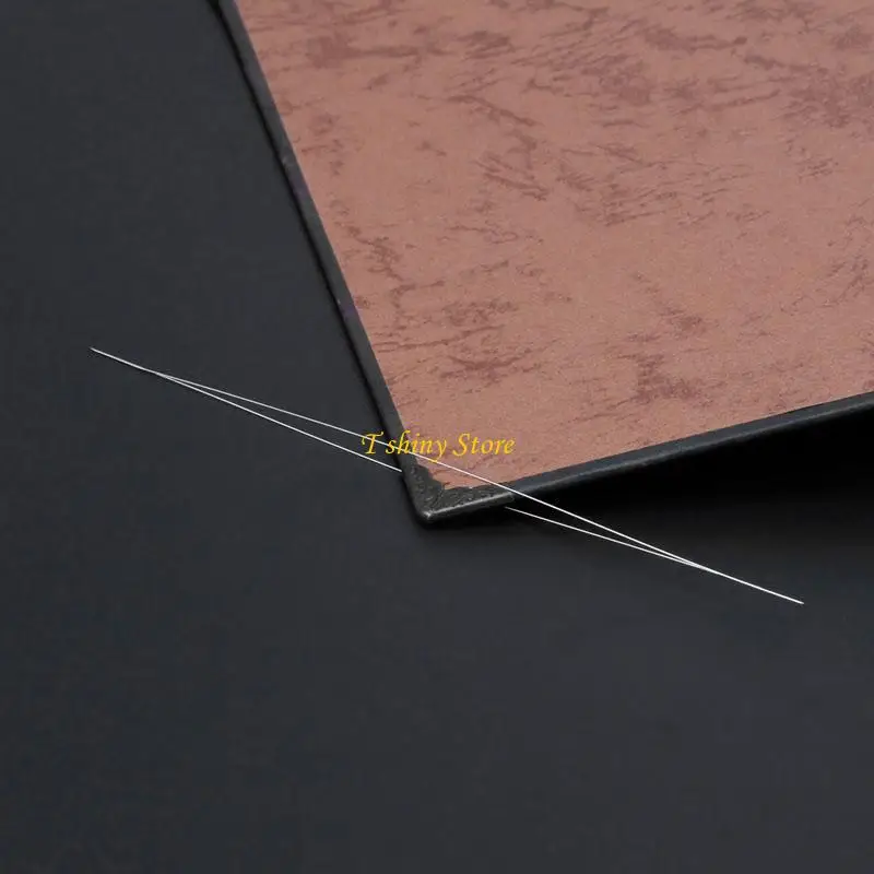 

N58F 10 шт. игла для бисера с большим ушком, иглы для бисера 12,5 см, металлические швейные иглы, большая складная игла для