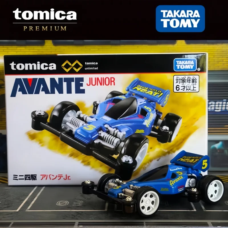 

Takara Tomy Tomica Premium Unlimited Mini 4Wd Avante Black Special Magnum Saber Vanguard Sonic Diecast Racing Car For Collectors