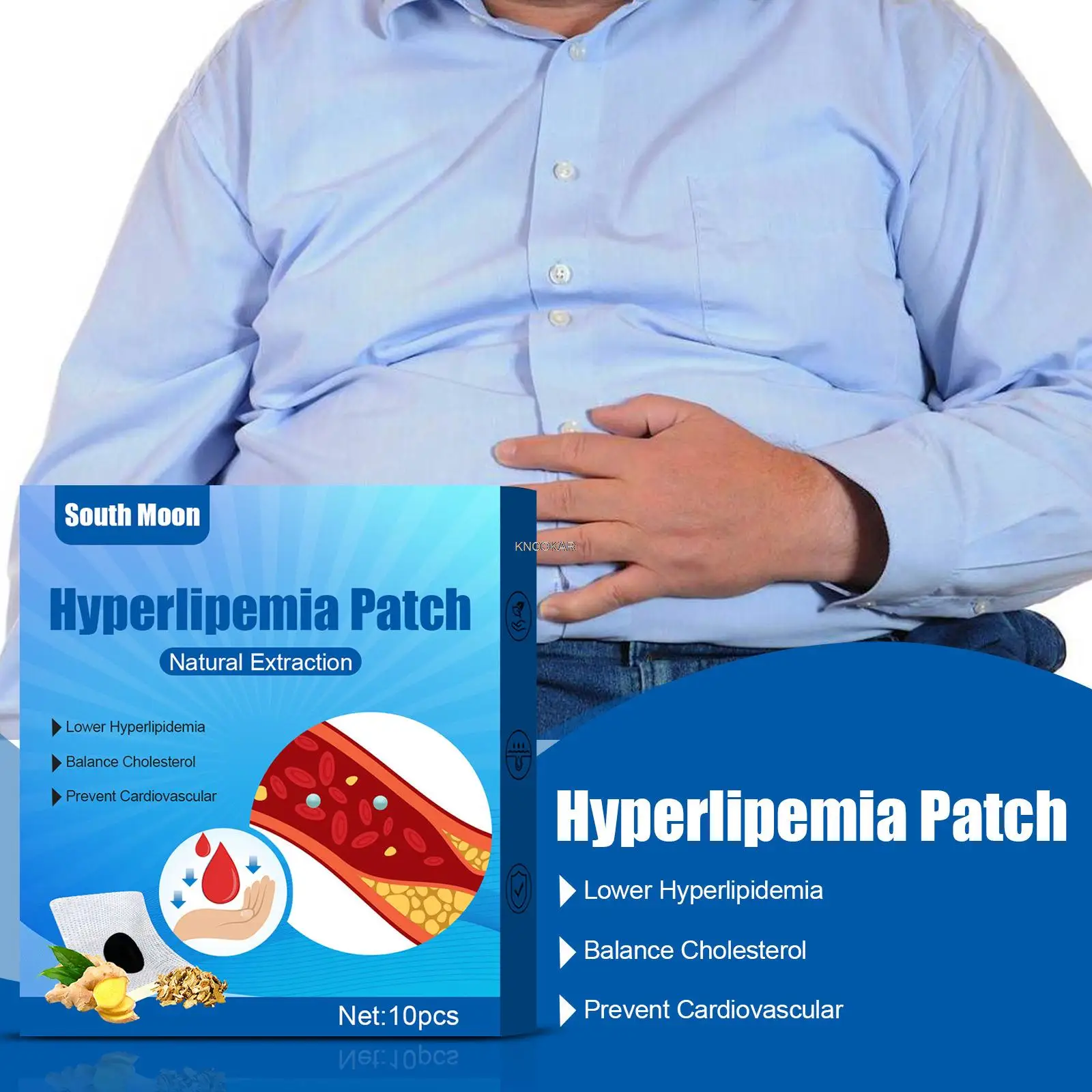 patch balances blood lipids alleviates and controls hypertension and herbal plaster maintains navel patch