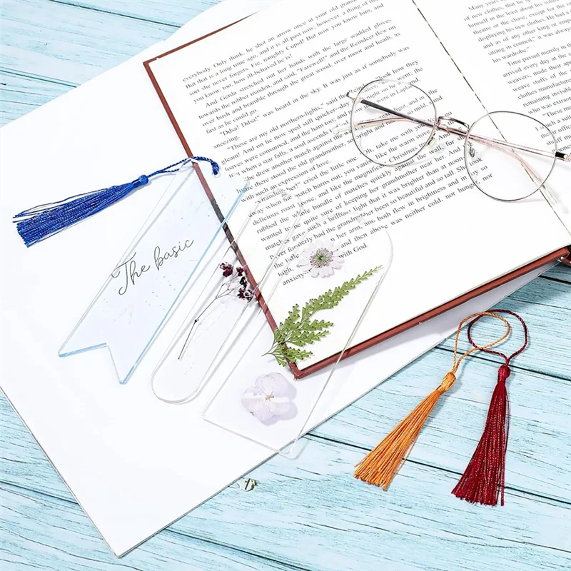 مجموعة قوالب راتينج المرجعية من السيليكون، قالب إشارة مرجعية مكون من 5 أشكال مع 20 شرابات لمستلزمات صناعة الإيبوكسي اليدوية