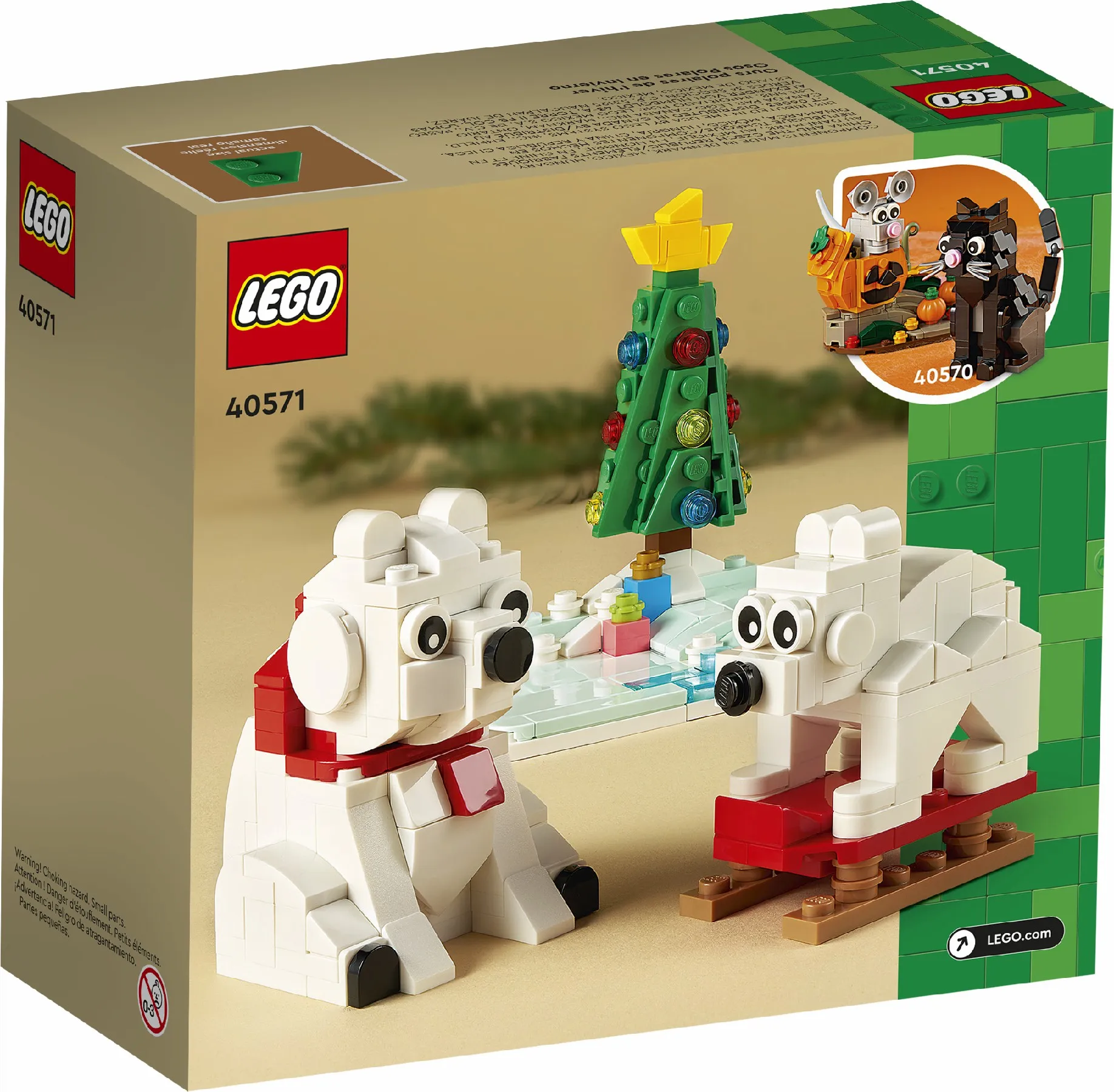 LEGO Wintertime Polar Bears Children Building Blocks Toys for Children\'s Kids Birthday Christmas New Year Gift 40571