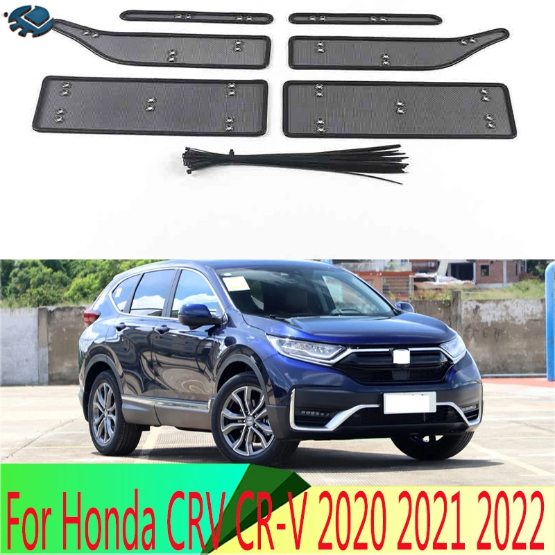 الأوسط فحص شبكة الجبهة مصبغة شبكة لهوندا CRV CR-V 2020 2021 2022 الجبهة مصبغة صافي غطاء الفولاذ المقاوم للصدأ الملحقات