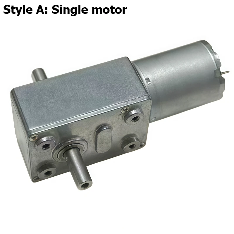 4632-370 Right-angle worm gear worm DC speed reducer motor with speed regulator and power connection line 12V/24V