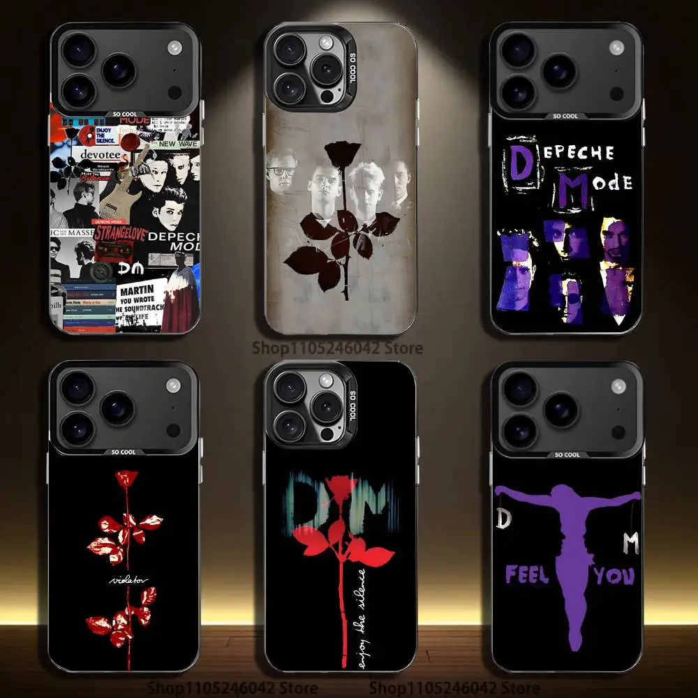 

Band D-Depeche Mode Black Matte Shockproof CoverPhone Case For iPhone 17,16,15,14,13,12,11,Pro,Max,Plus