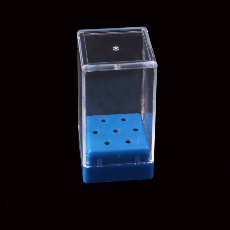 1pcs Empty Nail Drill Bits Storage Box 14Slots Stand Display Container Holder Case for Milling Cutter Manicure Tool Accessories