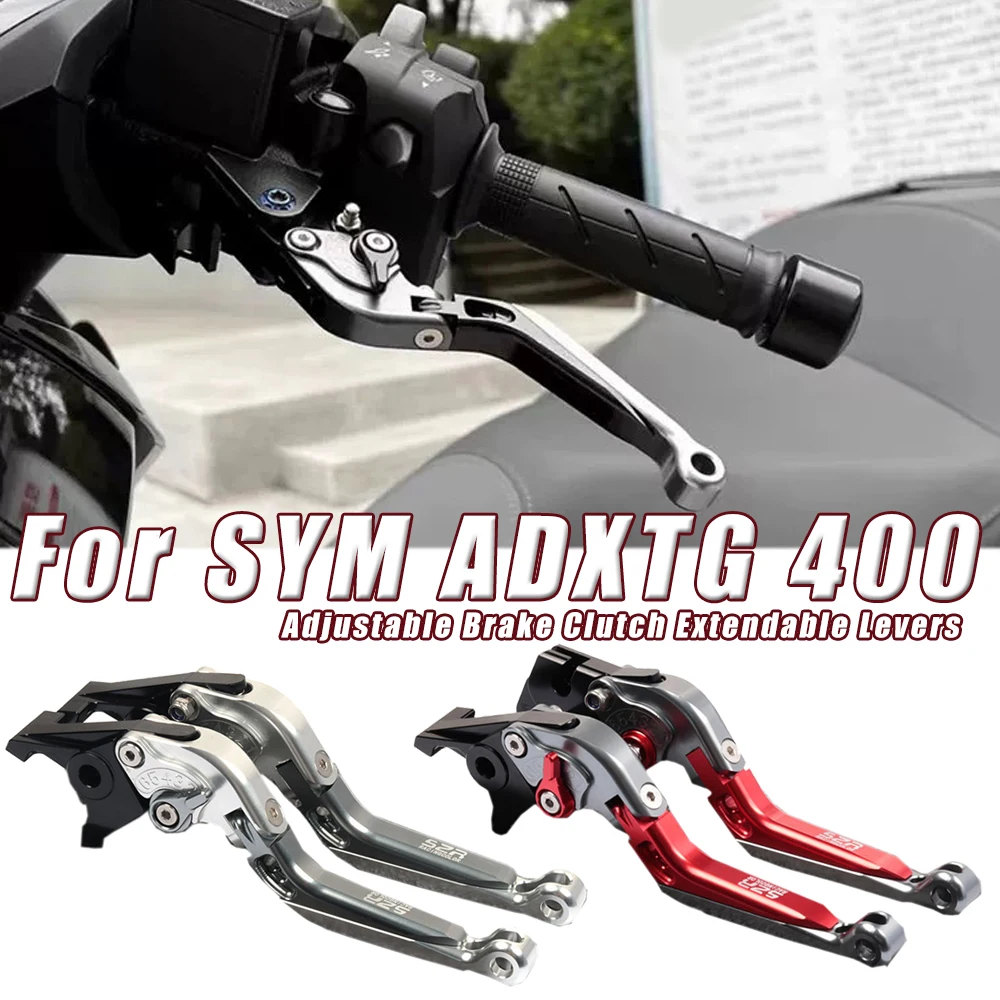 

For SYM ADXTG 400 ADX TG 400 Motorcycle Adjustable Brake Clutch Levers Extendable Handlebar Grips Handle Clutch Brake Lever